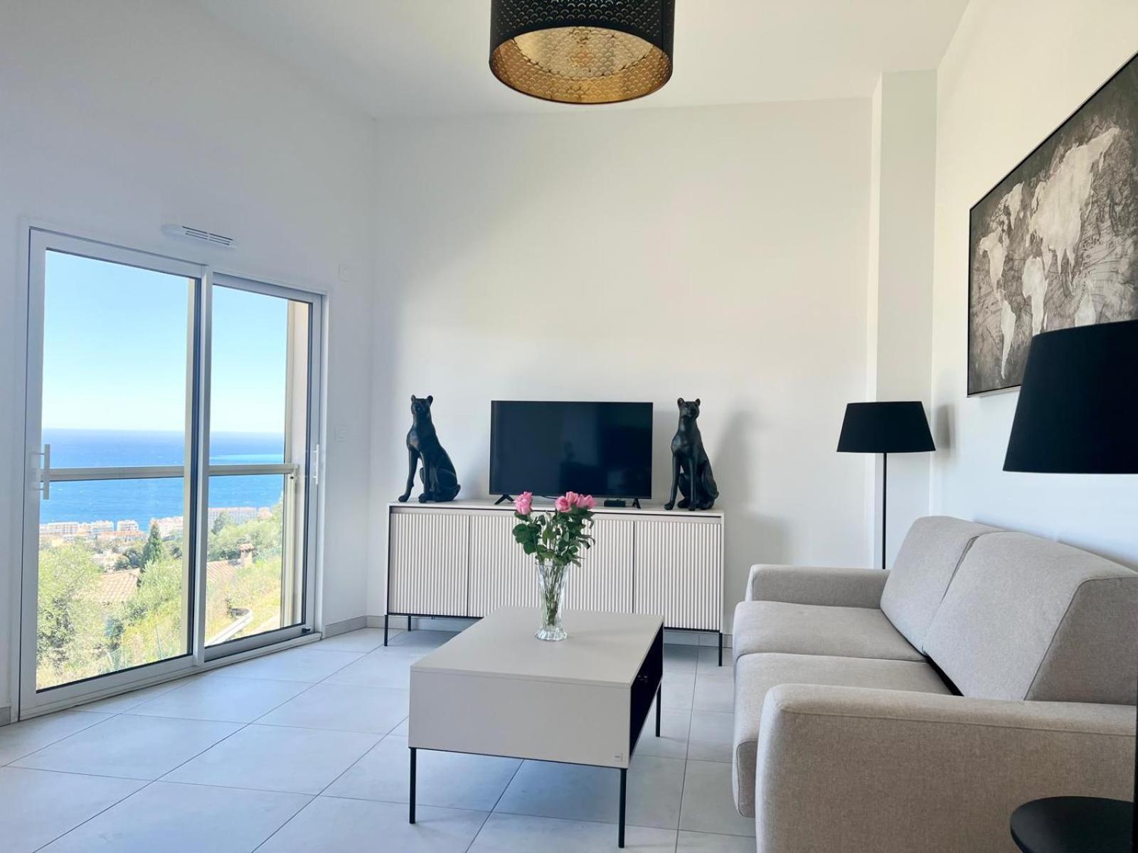Panoramic Sea View Appartment Blue Pearl Nicea Zewnętrze zdjęcie