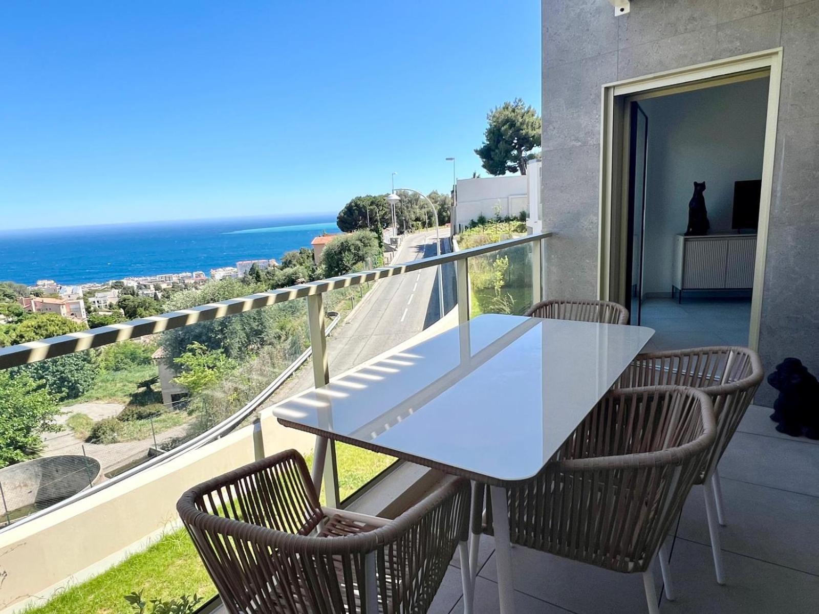Panoramic Sea View Appartment Blue Pearl Nicea Zewnętrze zdjęcie